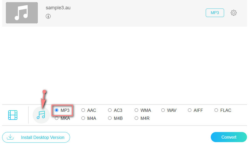 VFVCO Select Output Format