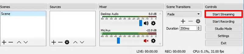 Windows-10でのStar OBS Recording