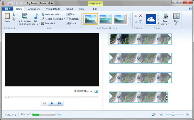 Windows Movie Makerでも変換可能